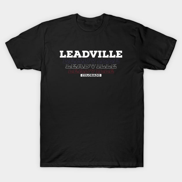 Leadville Colorado USA Vintage T-Shirt by Zen Cosmos Official